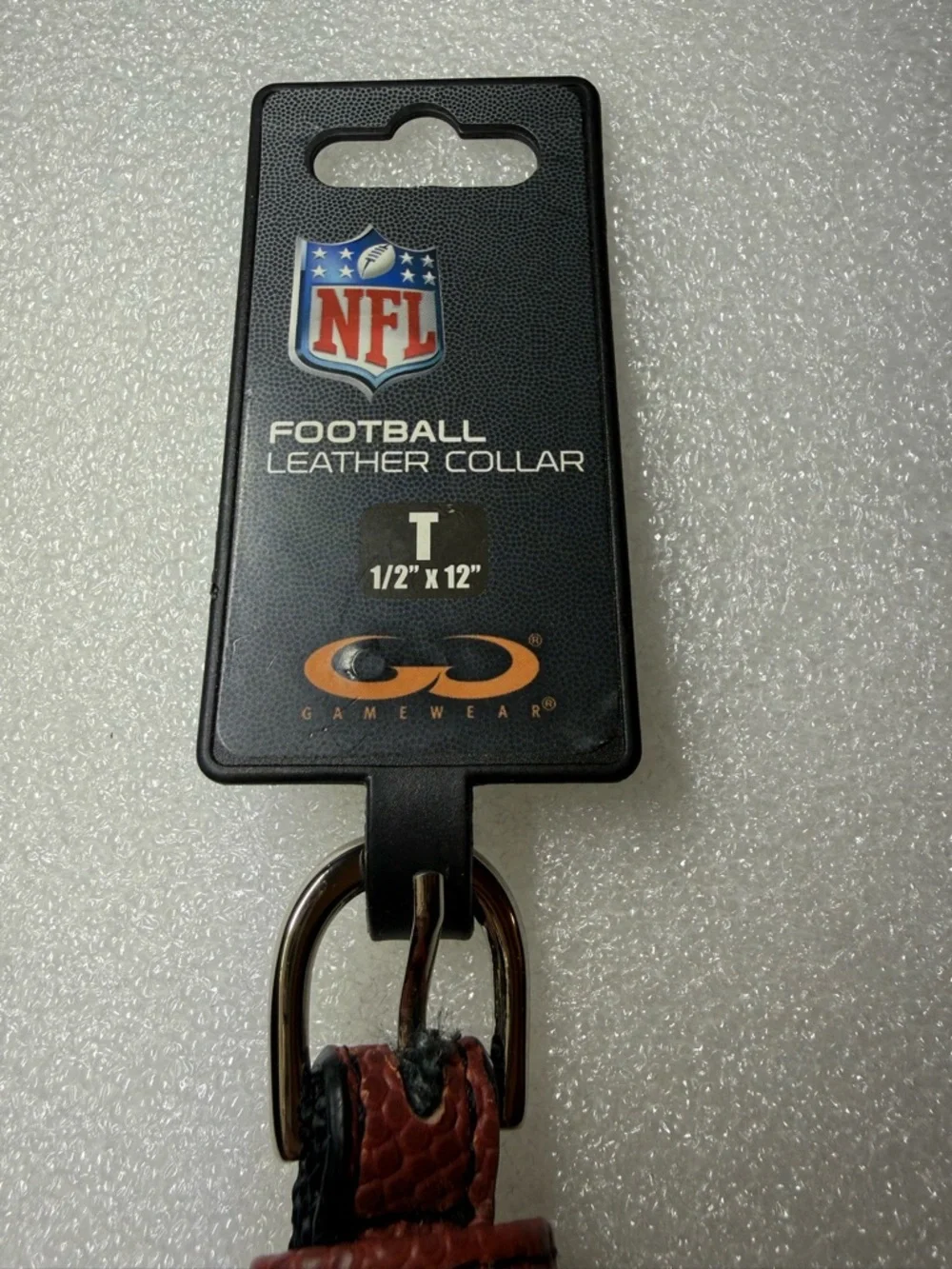 NFL Pittsburgh Steelers Football Leather Pet Collar - Size Small (NWT)
